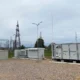 Containerised 2 MW battery energy storage system next to a substation in Druskininkai, Lithuania