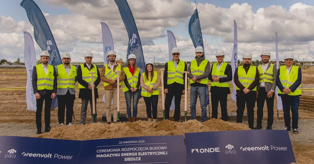 Groundbreaking ceremony for Greenvolt's Siedlce battery storage project in Poland