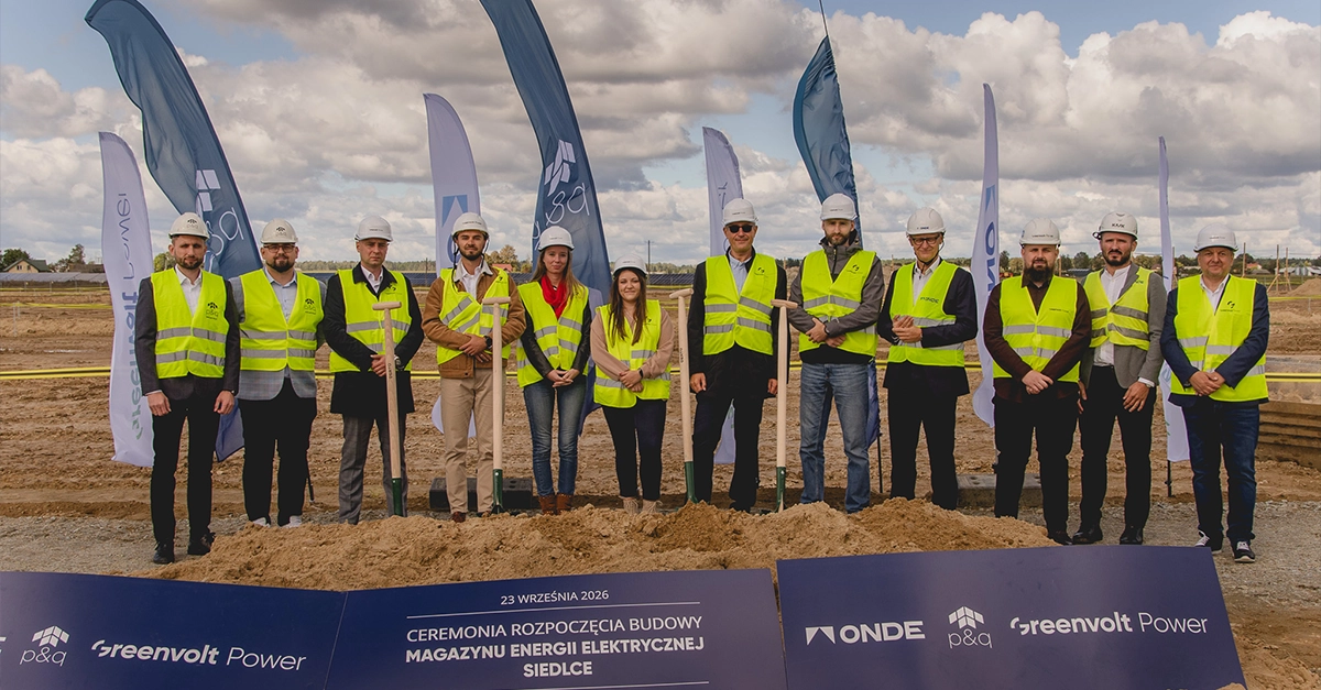 Groundbreaking ceremony for Greenvolt's Siedlce battery storage project in Poland